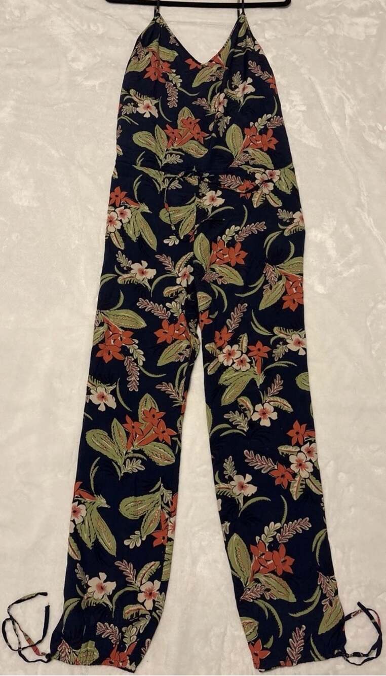Polo Ralph Lauren Jumpsuit Size S/P Polynesian Botanical Print